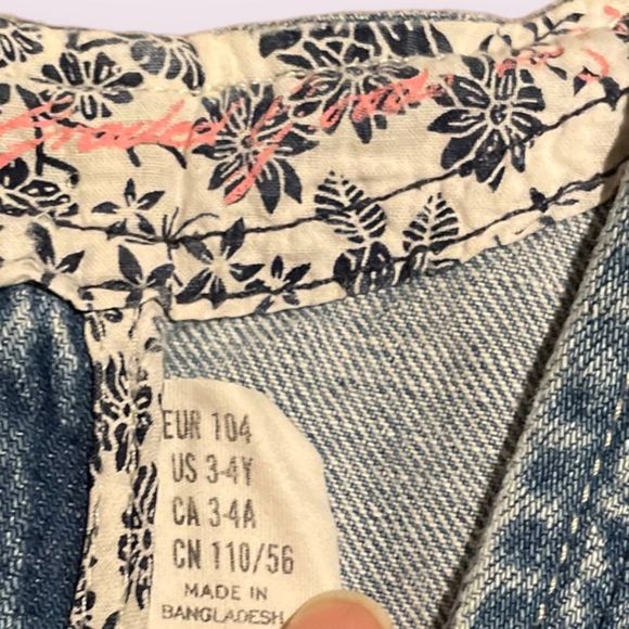 H&M denim girl’s chalico size 3-4 - Picture 3 of 3